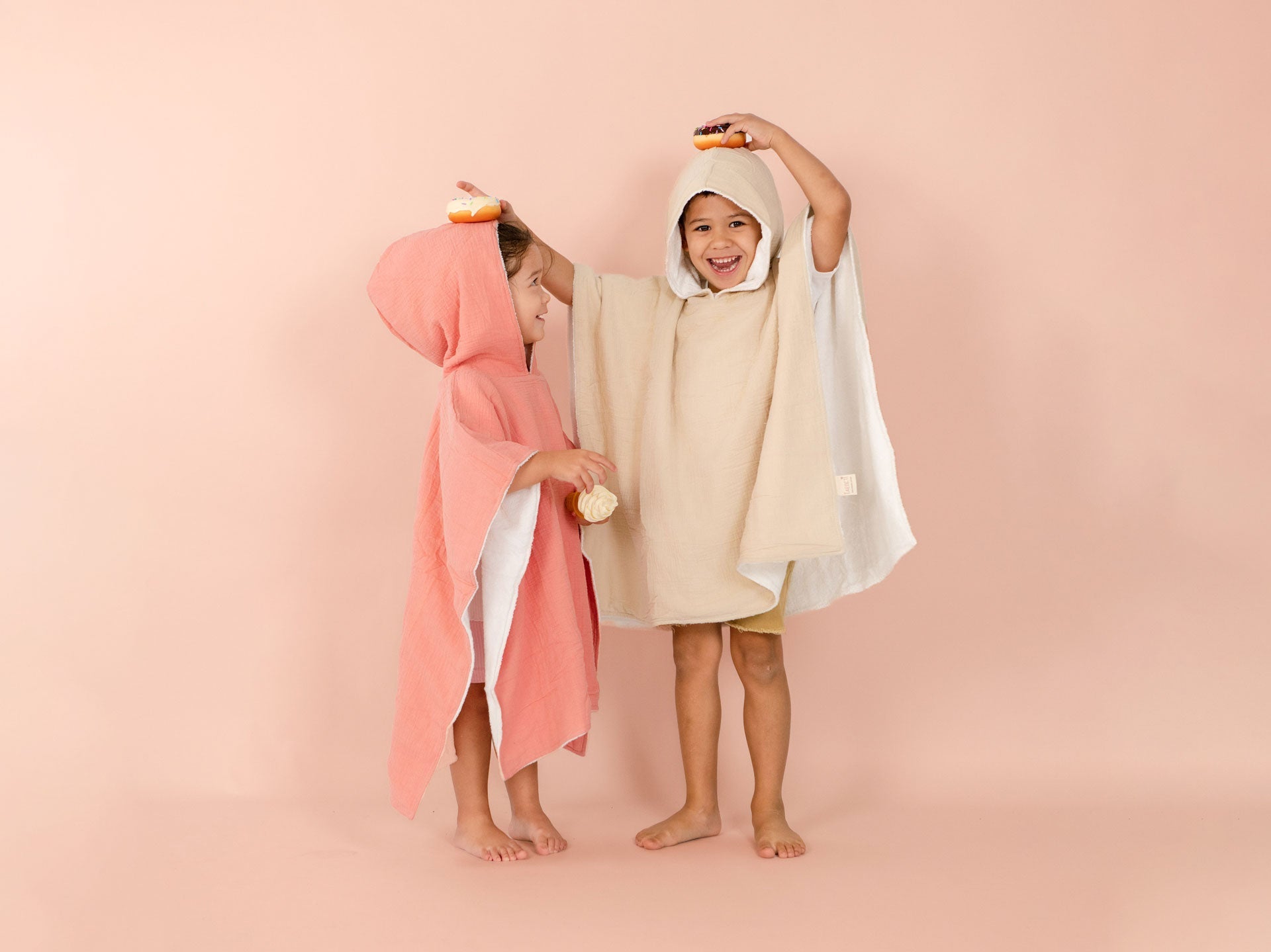 Kids Hooded Beach Ponchos